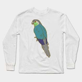 Turquoise Green Cheek Conure Long Sleeve T-Shirt